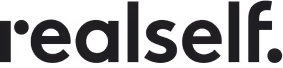 RealSelf logo in black lowercase letters on a white background.