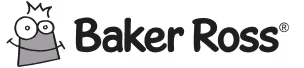 Baker Ross logo with a stylized book character wearing glasses and a pencil behind the ear.